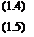 Подпись: (1.4) (1.5) 